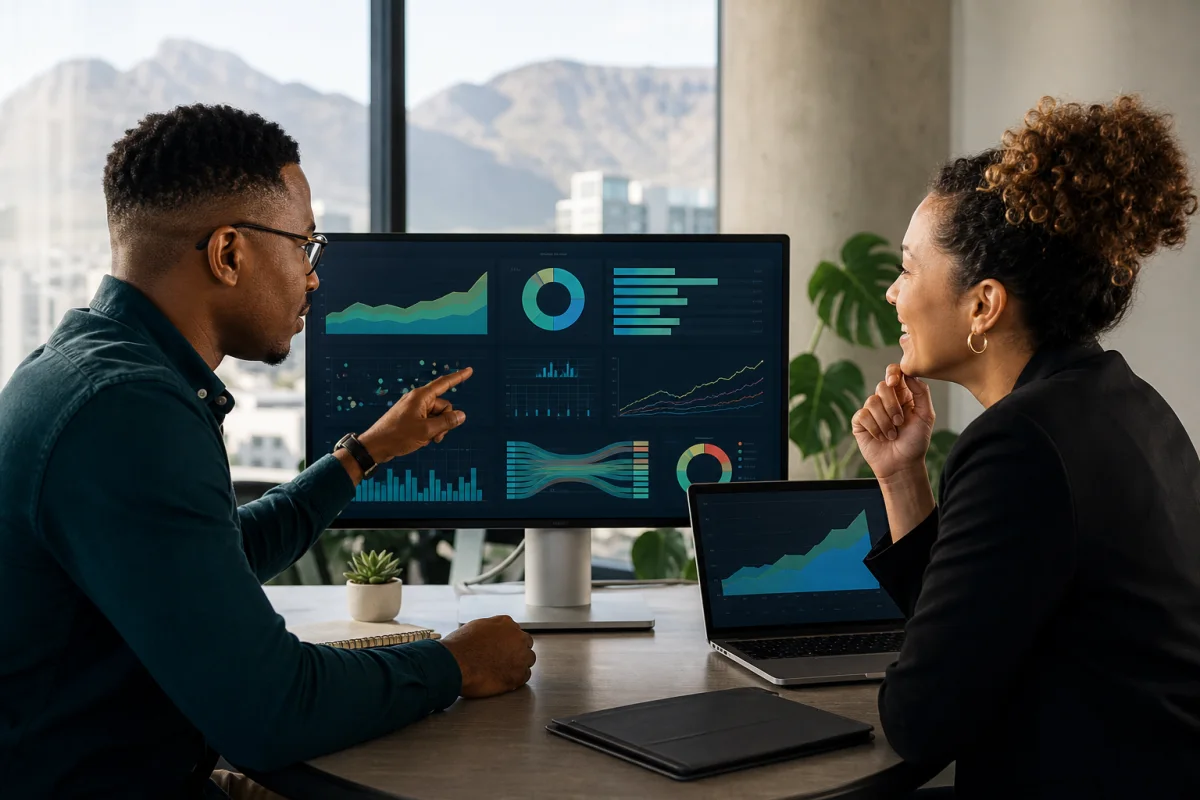 South African marketing and revenue leaders reviewing campaign performance